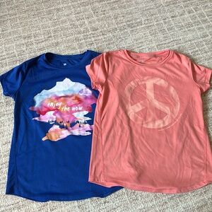 All in motion athletic t-shirt 2 pack for girls - size 7/8
